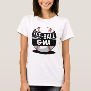 Camiseta Tee-Ball G-Mãe Engraçado Vovó Teeball