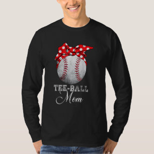 Camiseta Tee Ball Mãe Para Mulheres Ball Mãe Dia de as mães