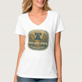 Camiseta Tee Básico do Pescoço V | Philly Power do dia a di