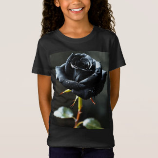 Camiseta Tee-Bebê Rosa preto elegante - Suave e Na moda