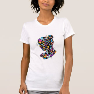Camiseta Tee da Abstrato moderna