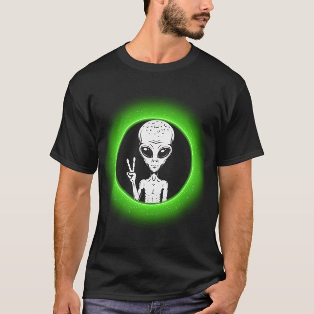 Camiseta Tee da Alienígena da Paz (Frente)