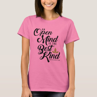 Camiseta Tee da mente Aberta da Canatopia Centa-Ti Feminina