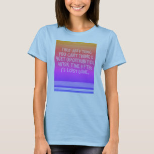 Camiseta "Tee da Sabedoria Eterno em Serene Azul"