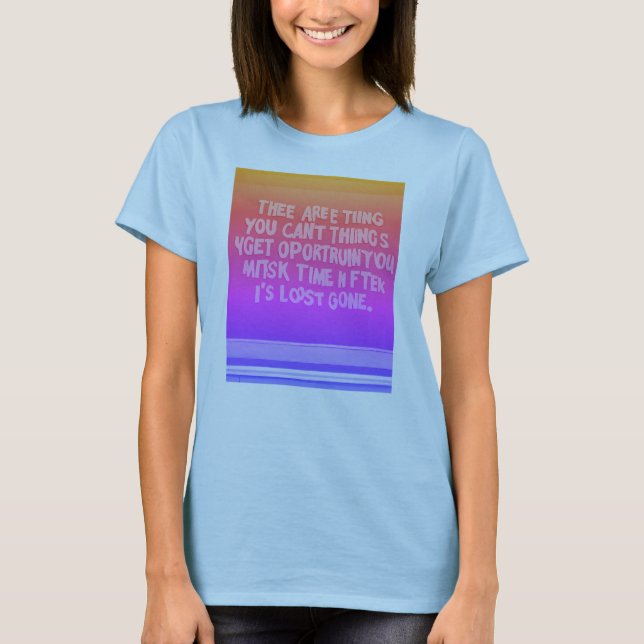 Camiseta "Tee da Sabedoria Eterno em Serene Azul" (Frente)