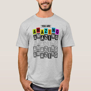 Camiseta Tee da Tipografia Personalizável - Citações Inspir