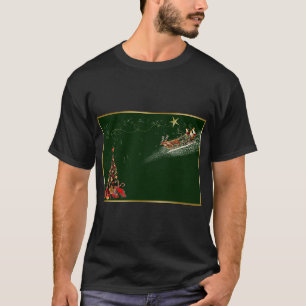Camiseta Tee de arte da placa de natais vintages