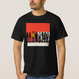 Camiseta Tee de Arte Inspirada em Basquiat Masculina