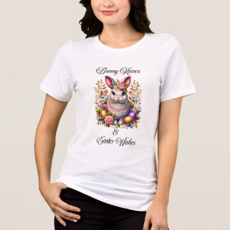 Camiseta Tee De Beijo De Coelho Da Páscoa - Primavera T-Shi