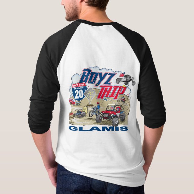 Camiseta Tee De Beisebol De Boyz Trip 2020 (Verso)