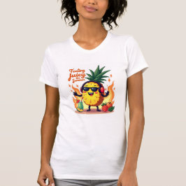 Camiseta Tee de Cartoon Juicy Pineapple Summer