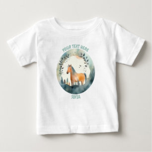 Camiseta Tee de Cavalo Personalizado
