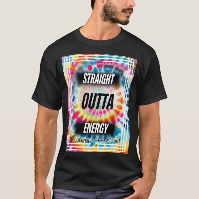 Camiseta Tee de Energia de Saída de hetero (Frente)