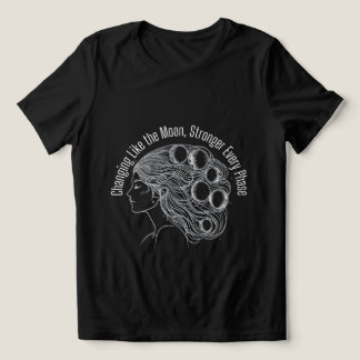 Camiseta Tee de Força Lunar - Mulher da Fase da Lua