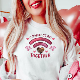 Camiseta Tee de Fotografias de Casal Personalizável, Ligado