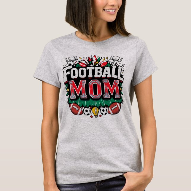 Camiseta Tee de Futebol da Mãe (Frente)