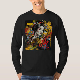 Camiseta Tee de Grafite Geisha - Streetwear clássicos de be