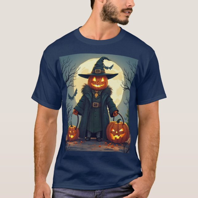 Camiseta Tee de Halloween Boo-tieamente Spooky (Frente)