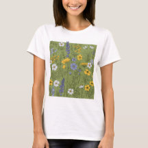 Tee de Harmonia de Flores Selvagens