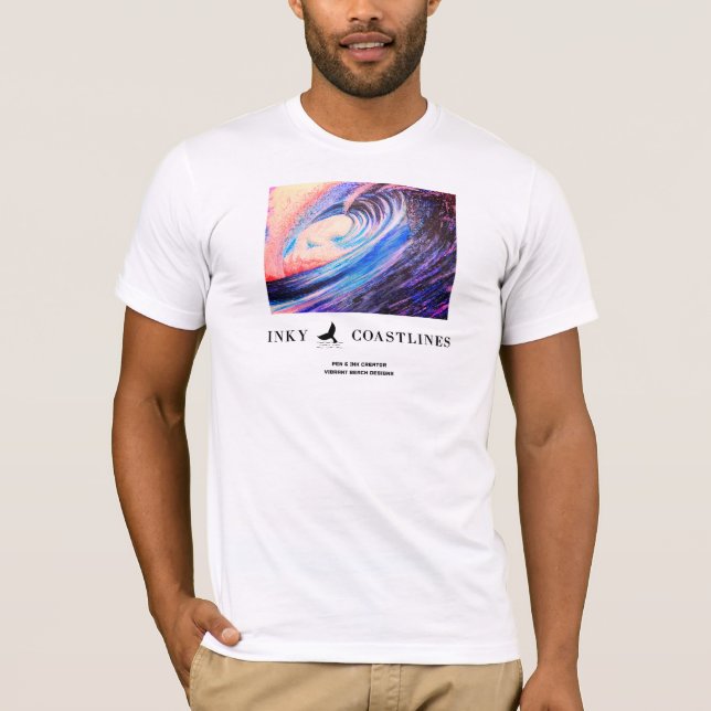 Camiseta Tee de Homens das Ondas Recoleta (Frente)