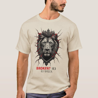 Camiseta Tee De Leão Crowado De Refluxo - Símbolos Espelhos