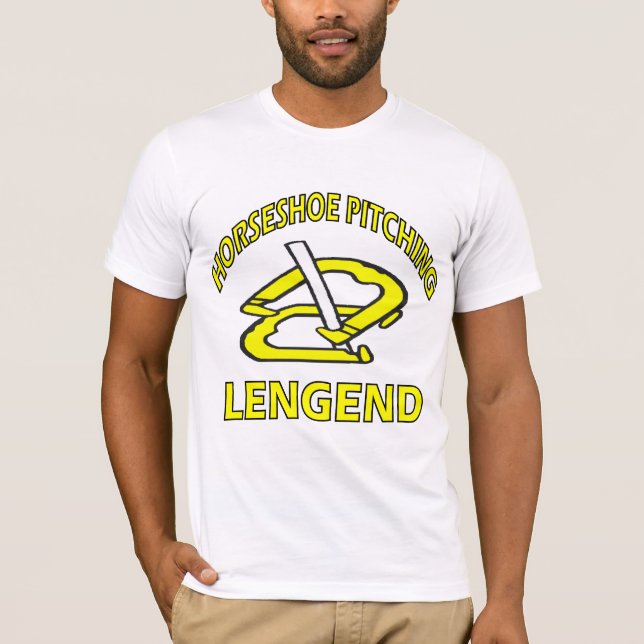 Camiseta Tee de Lengend Básico de HorseShoe Americano (Frente)