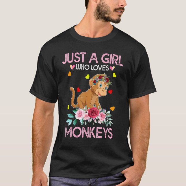 Camiseta Tee De Macaco Para Mulheres Crianças Apenas Uma Me (Frente)