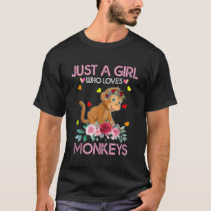 Camiseta Tee De Macaco Para Mulheres Crianças Apenas Uma Me