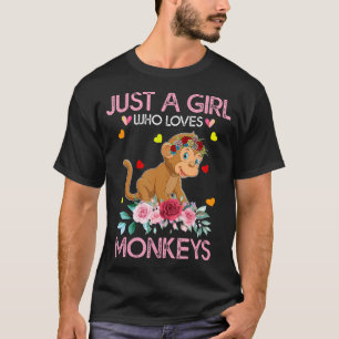 Camiseta Tee De Macaco Para Mulheres Crianças Apenas Uma Me