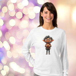 Camiseta Tee de Mulher do Elfo de Natal