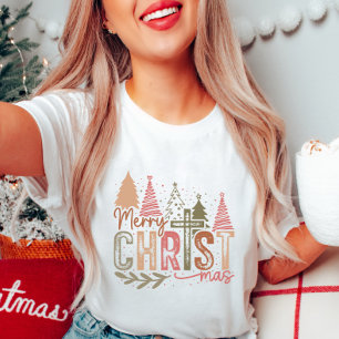 Camiseta Tee de Natal Cristão