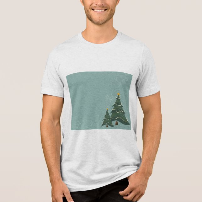 Camiseta Tee de Natal de Homens (Frente)