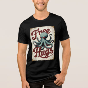Camiseta Tee de polvo de abraços livres - Oito braços Adorá