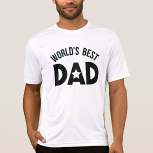 Camiseta "Tee de texto do melhor Pai do mundo