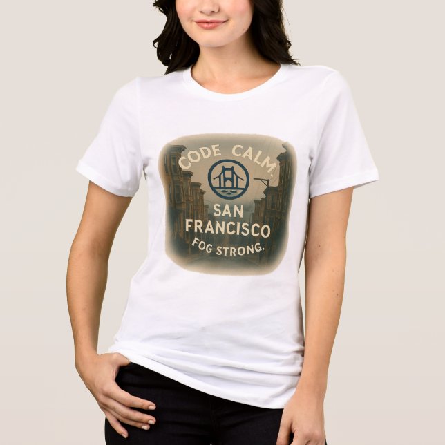 Camiseta Tee de três mesas SF | Visto de força suave (Frente)