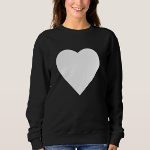 Camiseta Tee de Verão de Gráfico do Coração Grande e Negrit