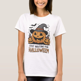 Camiseta Tee de Verão de Halloween de Pumpkin Spooky
