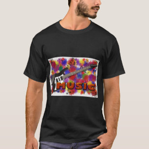 Camiseta Tee de Violão Elétrico