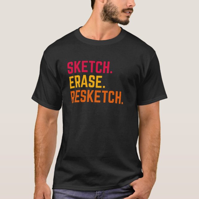 Camiseta Tee do Artista de Desenho e Ilustração (Frente)