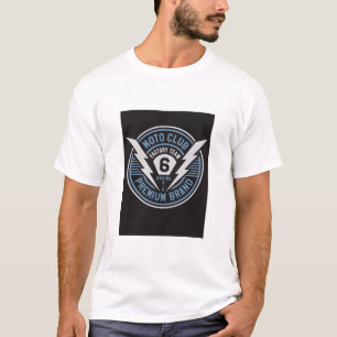 Camiseta Tee do Crachá Blue Fatory Racing