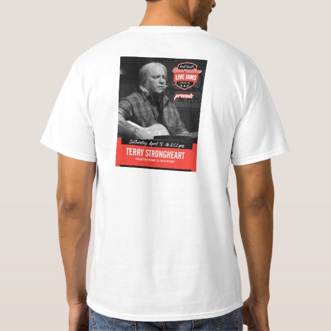 Camiseta Tee do Fundador - Terry Strongheart (Verso)