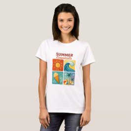Camiseta Tee do Gráfico do Retro Summer Essentials