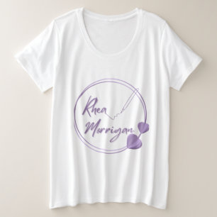 Camiseta Tee do logotipo de autora e autora feminino