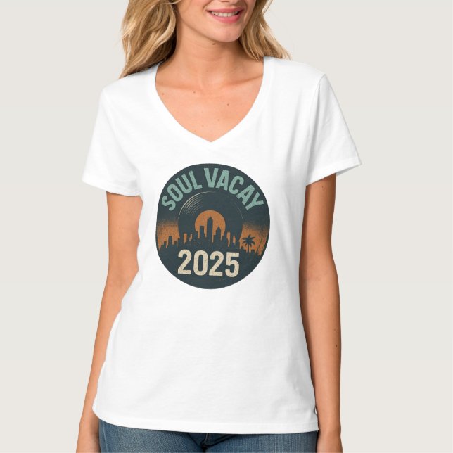 Camiseta Tee do logotipo feminino do Soul Vacay (Frente)