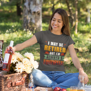 Camiseta Tee do Orgulho do Bombeiro Aposentado