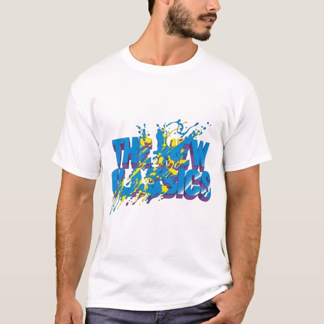 Camiseta Tee do Pescoço Básico Masculino (Frente)
