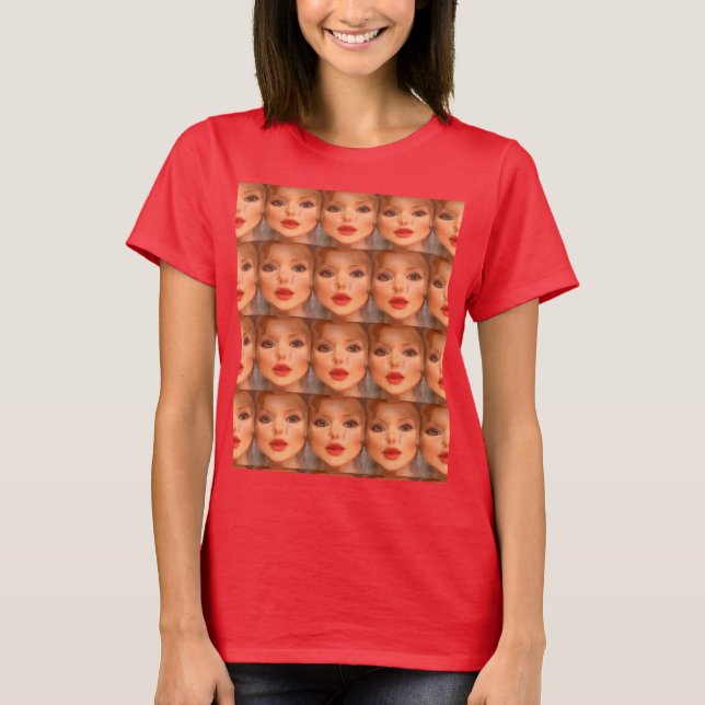 camiseta tee do rosto do bebê (Frente)