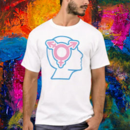 Camiseta Tee do Símbolo do Sinal de Sinal Trans