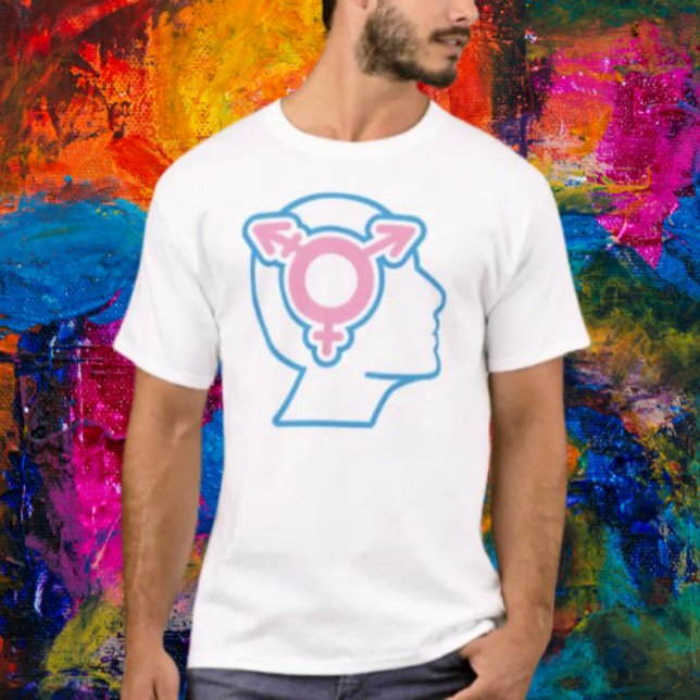 Camiseta Tee do Símbolo do Sinal de Sinal Trans (Criador carregado)