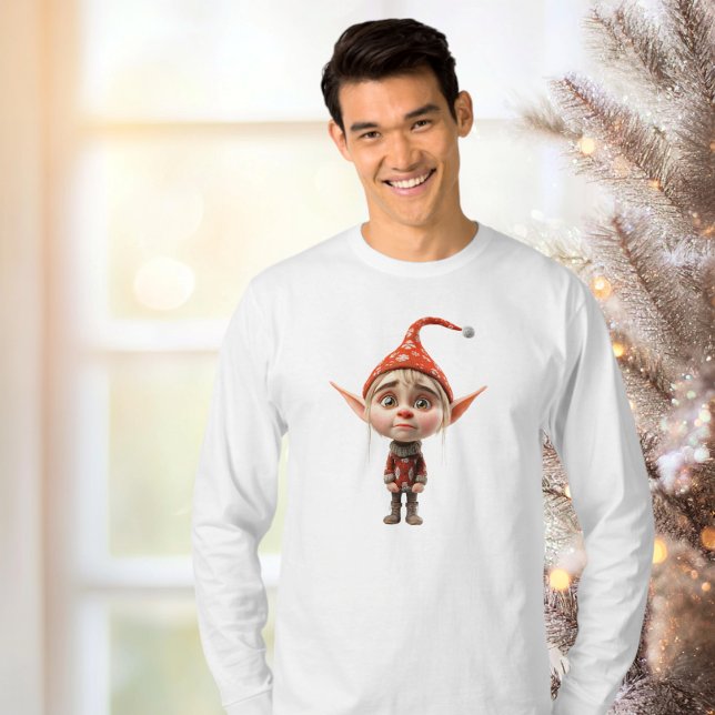 Camiseta Tee dos Homens da Rapariga de Natal (Criador carregado)